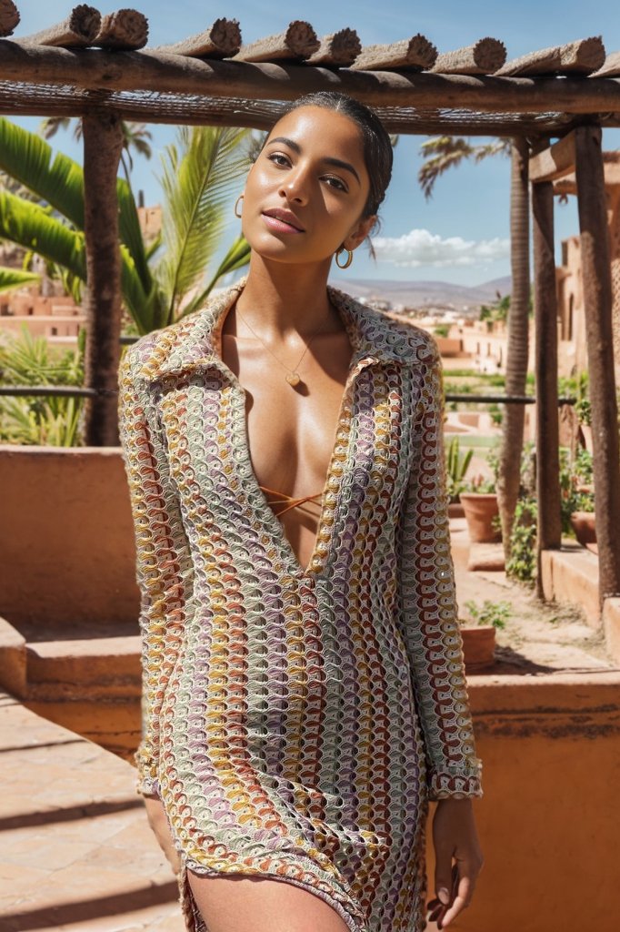 Vestido Crochet Arcoiris