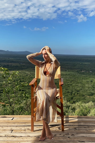 Vestido Crochet Arcoiris